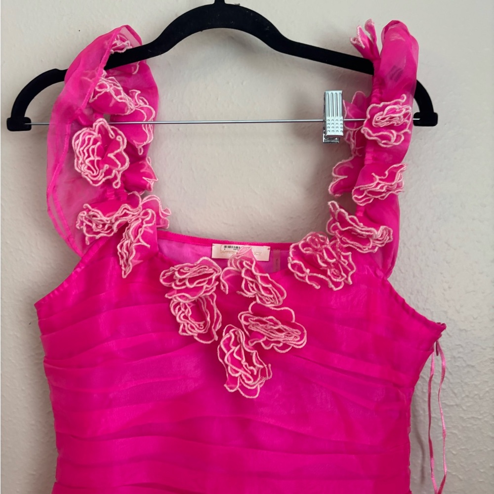 LoveShackFancy Pink Ruffled Dress - Picture 5 of 8